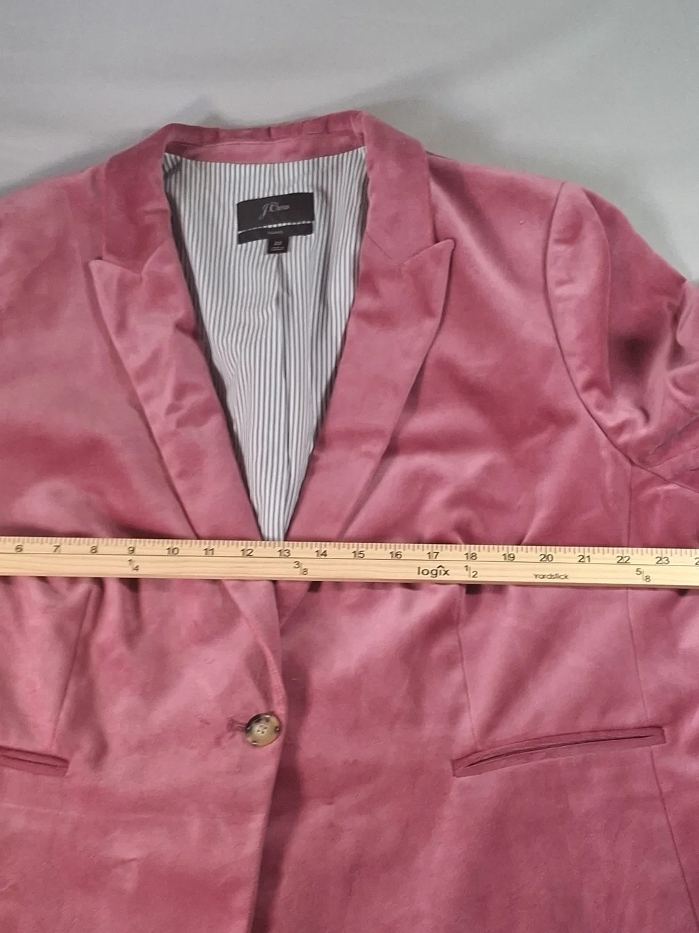 J.Crew Parke Blazer in Cotton Velvet Pink 